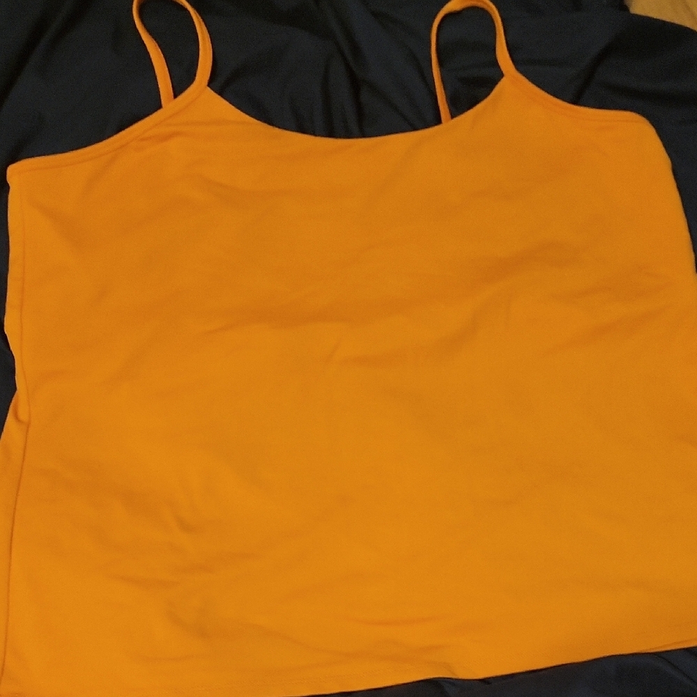 4/$20 Vibrant Orange Sleeveless Crop Camisole